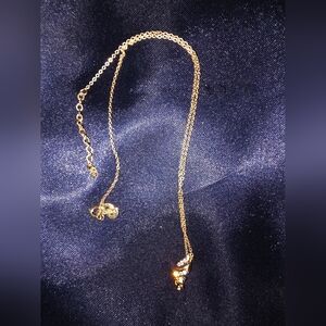 Dior Gold Necklace with Crystal Details. NWT